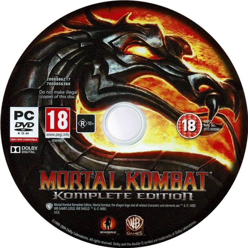 Лицензионный диск Mortal Kombat 9 для Windows